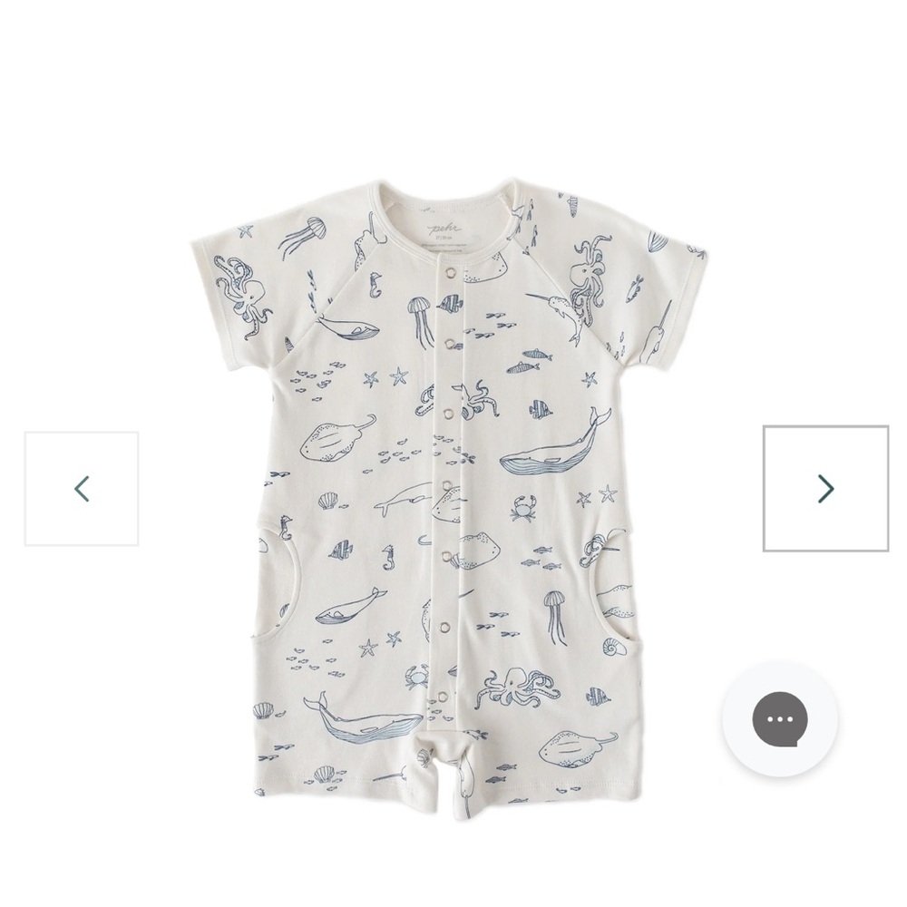 Cream Nautical Print Kids One Piece